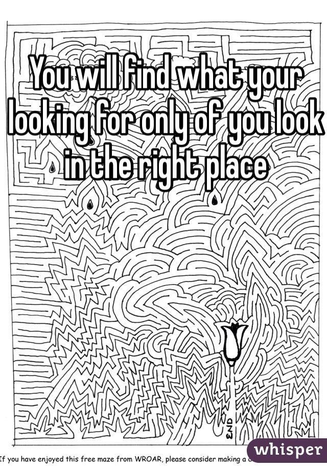 You will find what your looking for only of you look in the right place