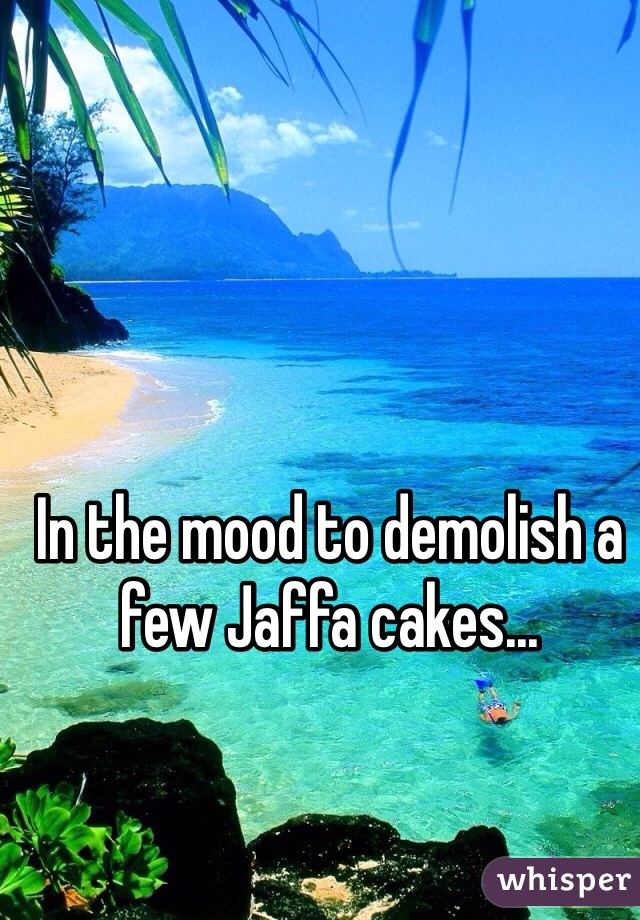 In the mood to demolish a few Jaffa cakes...