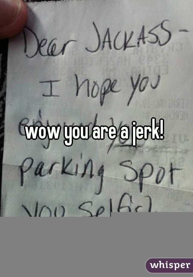 wow you are a jerk! 