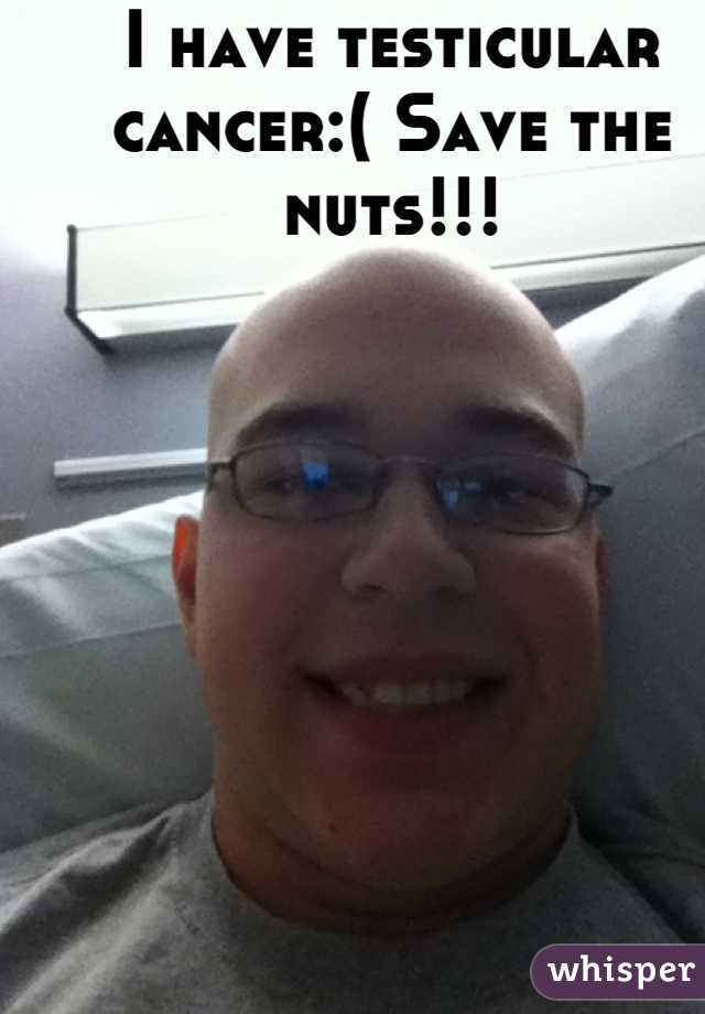 I have testicular cancer:( Save the nuts!!!