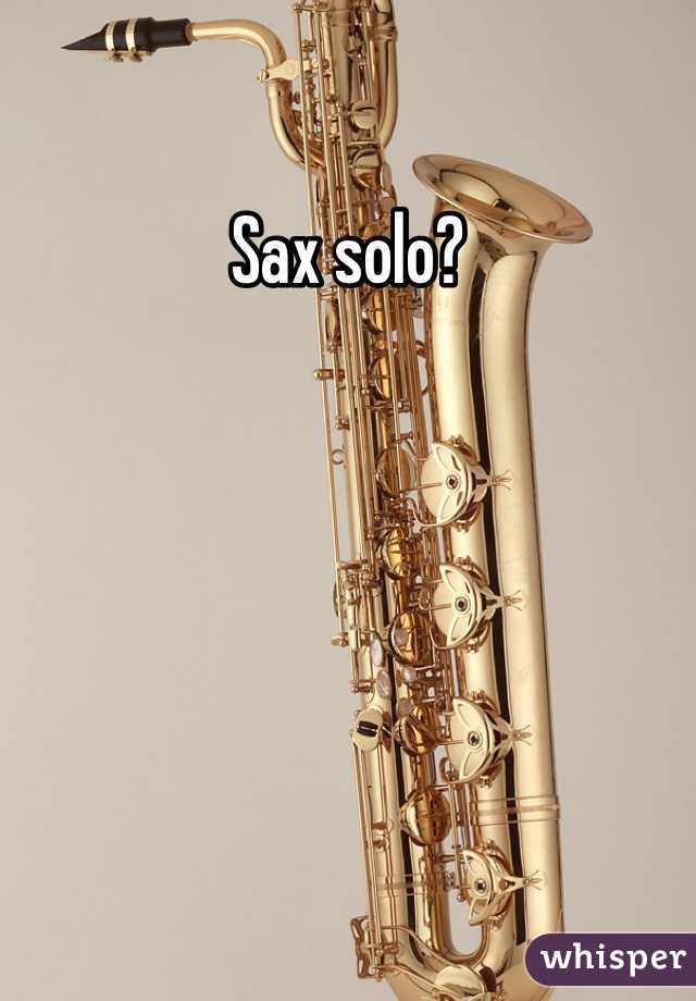 Sax solo?
