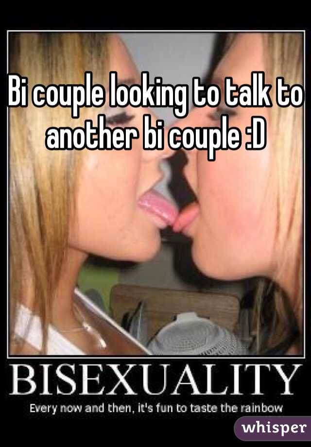 Bi couple looking to talk to another bi couple :D 