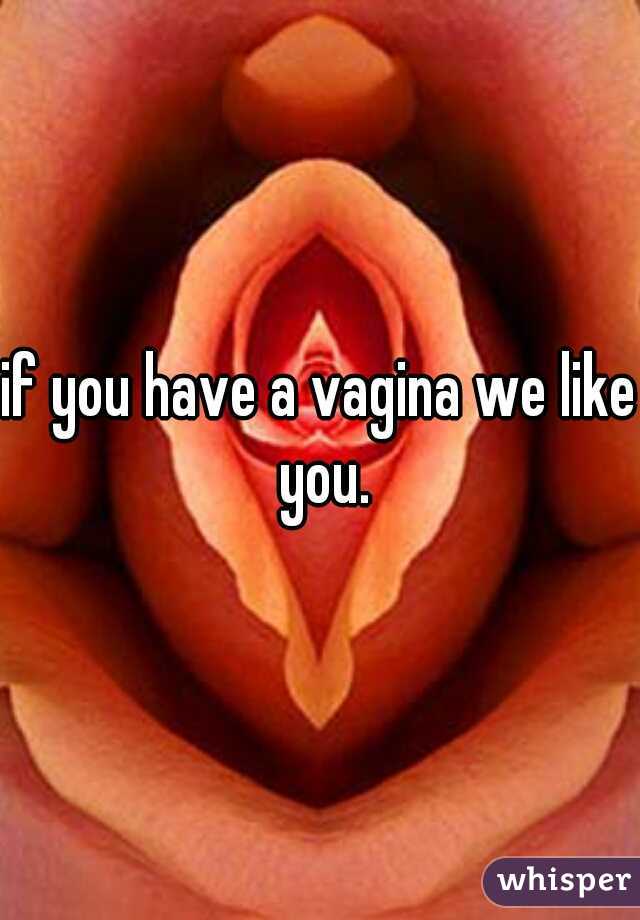 if you have a vagina we like you.