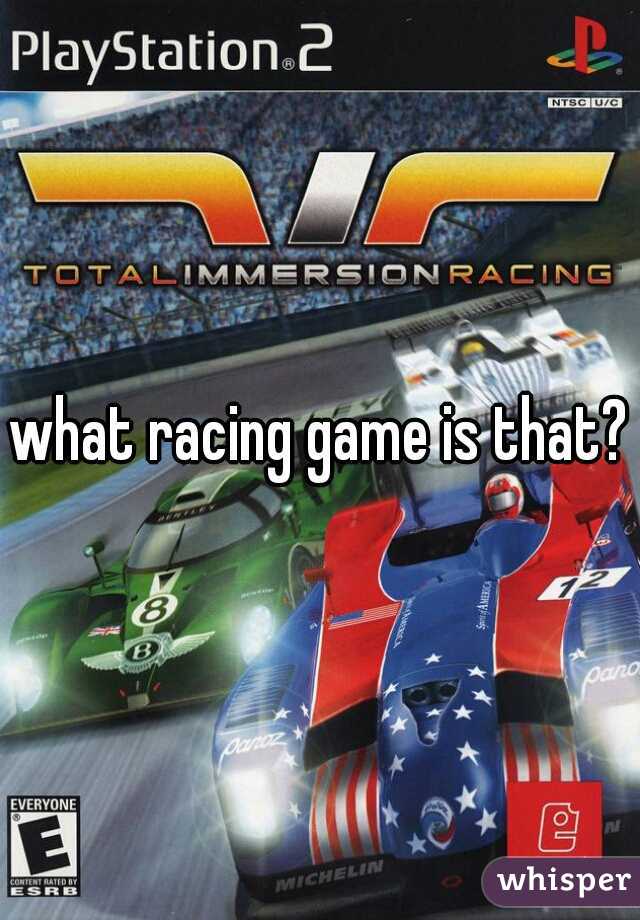 what racing game is that?
