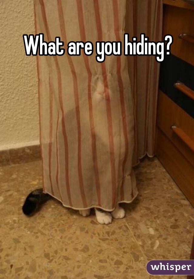 What are you hiding?