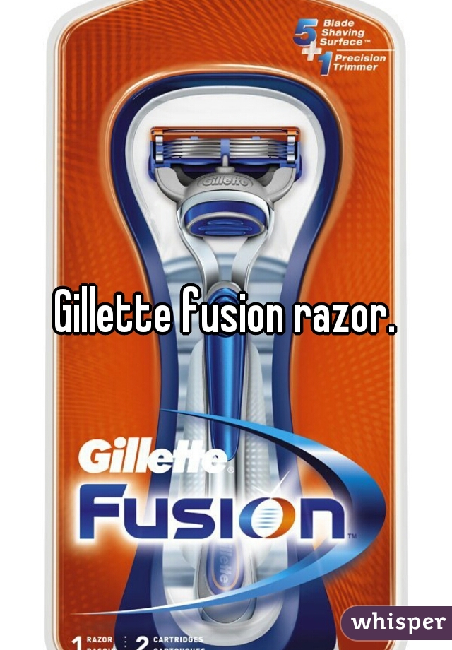 Gillette fusion razor.