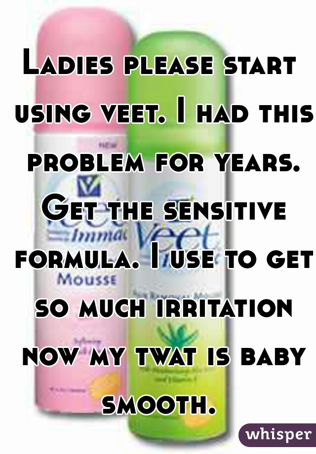 Ladies please start using veet. I had this problem for years. Get the sensitive formula. I use to get so much irritation now my twat is baby smooth. 