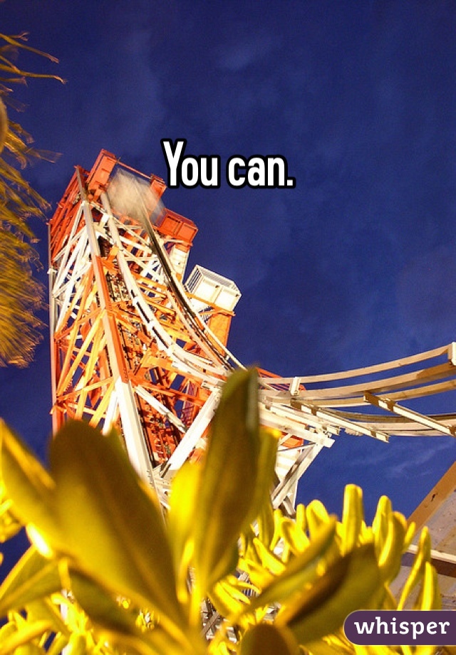 You can. 