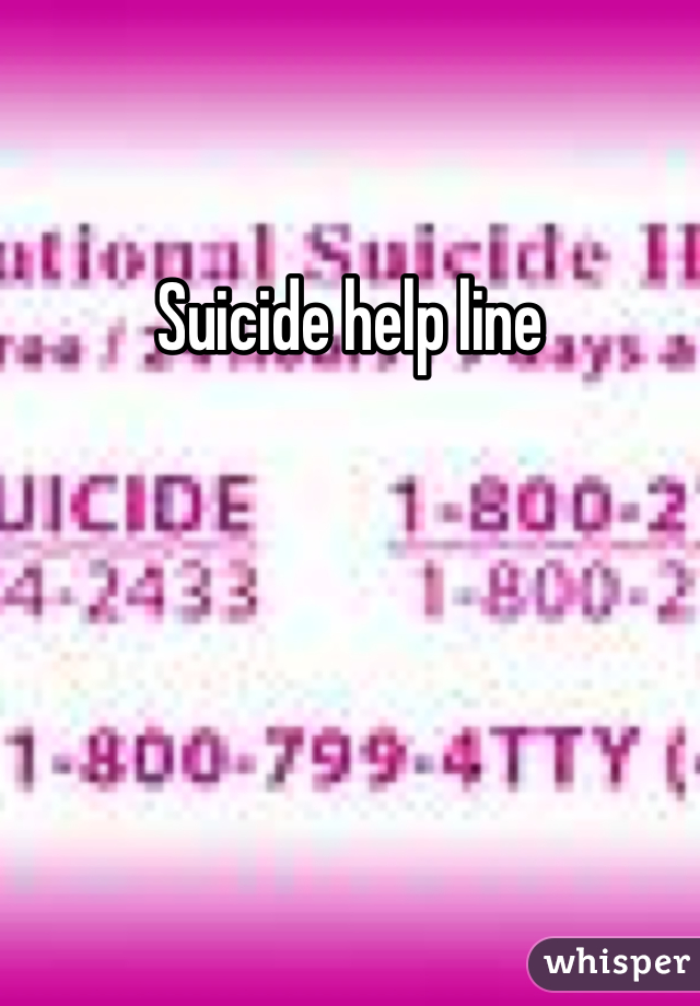 Suicide help line