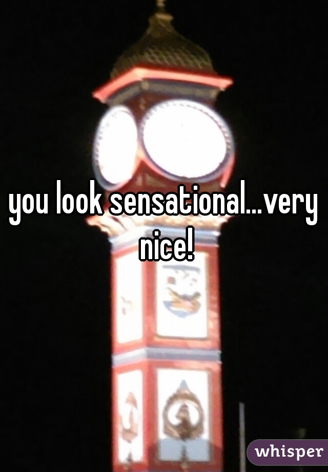you look sensational...very nice!