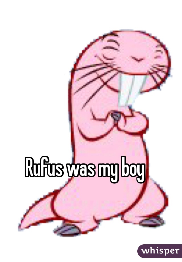 Rufus was my boy