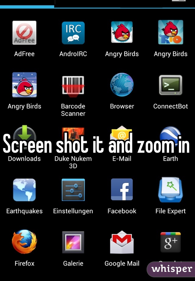 Screen shot it and zoom in 