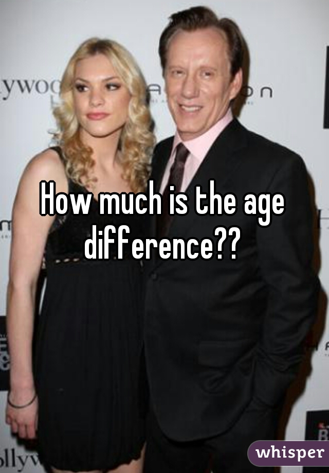 How much is the age difference?? 