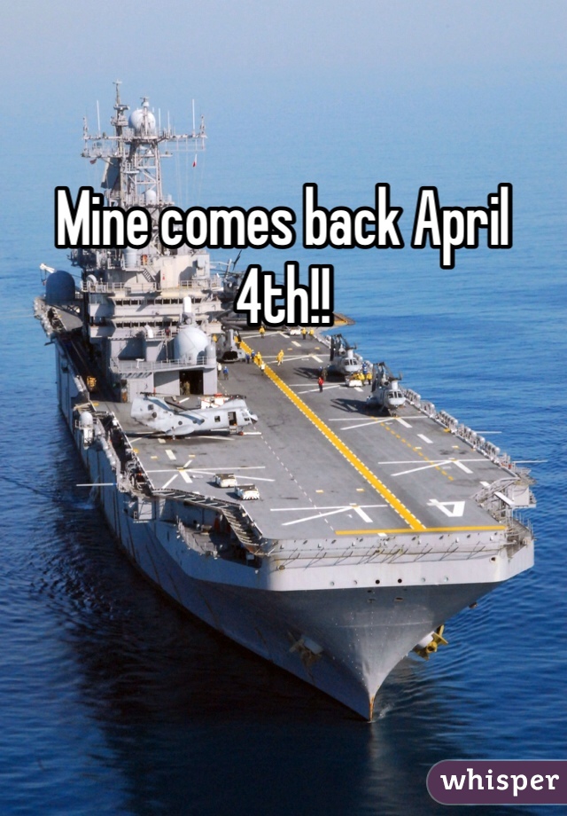 Mine comes back April 4th!!