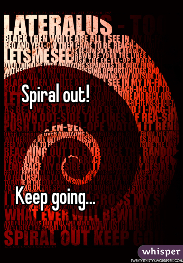 Spiral out!



Keep going...