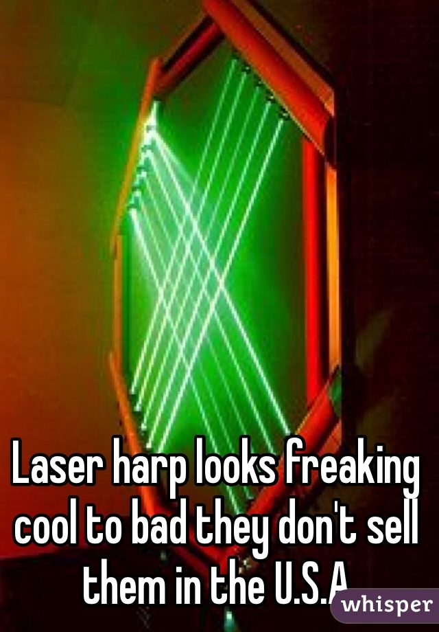 Laser harp looks freaking cool to bad they don't sell them in the U.S.A