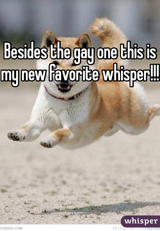 Besides the gay one this is my new favorite whisper!!!