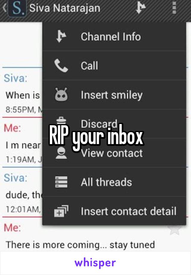 RIP your inbox