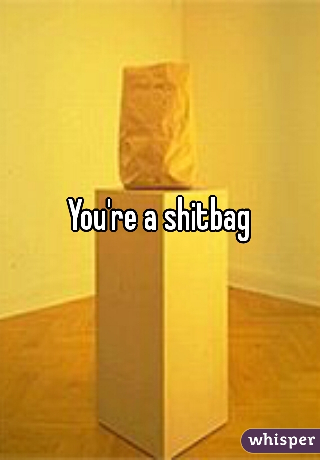 You're a shitbag