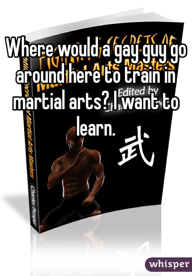 Where would a gay guy go around here to train in martial arts? I want to learn.