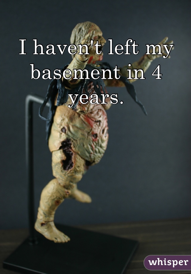 I haven't left my basement in 4 years. 