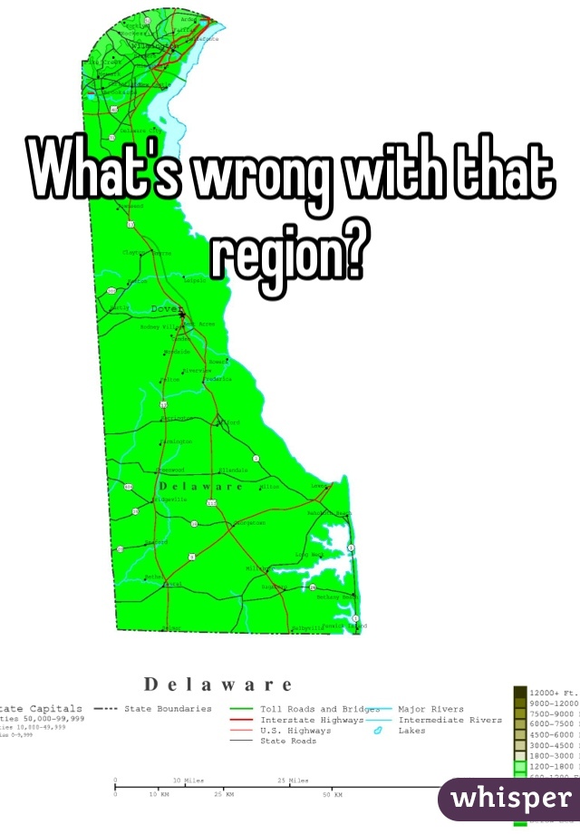 What's wrong with that region?