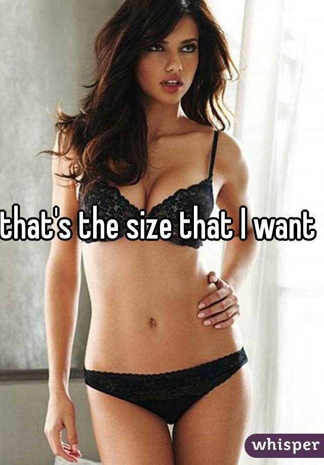 that's the size that I want 