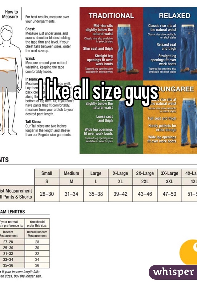 I like all size guys