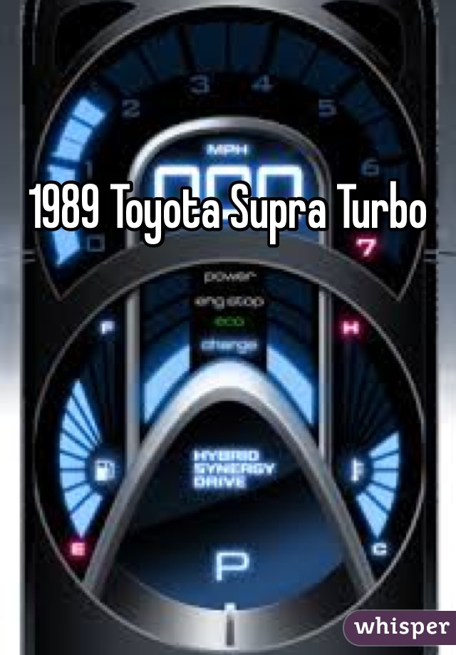 1989 Toyota Supra Turbo