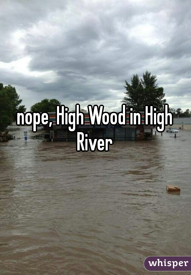 nope, High Wood in High River 
