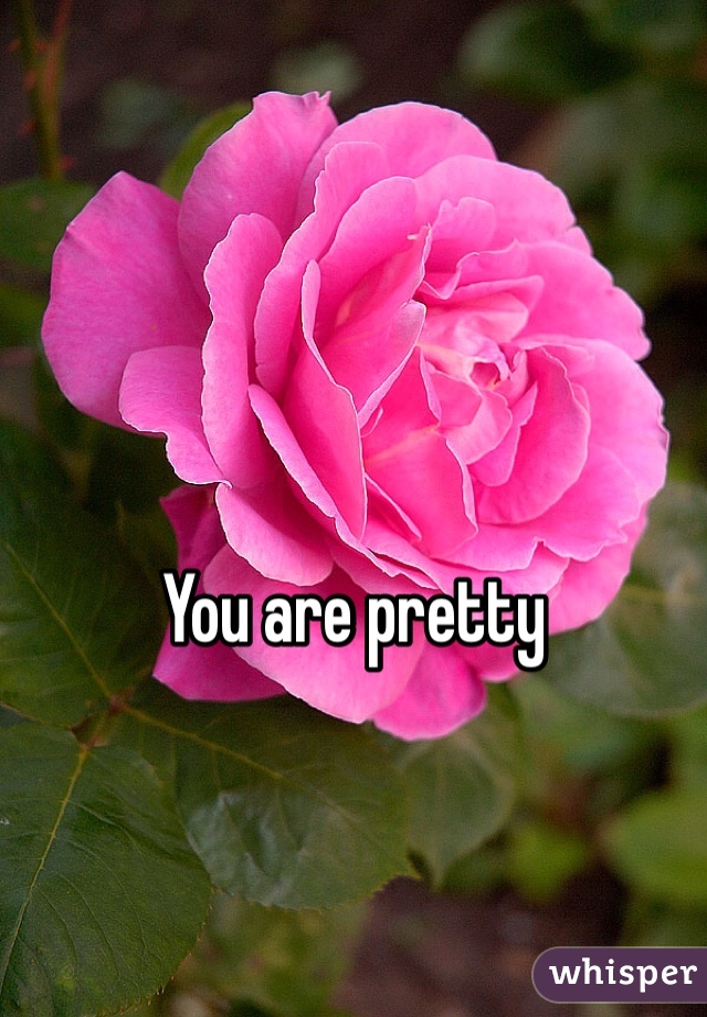 You are pretty