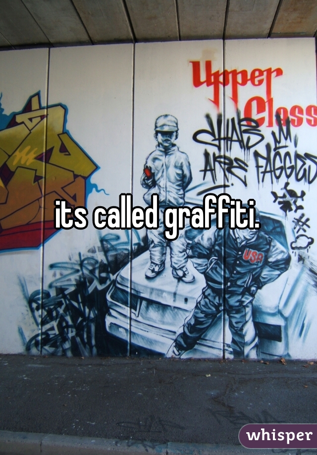 its called graffiti.