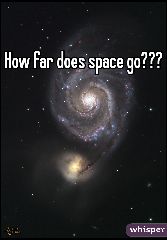 How far does space go?