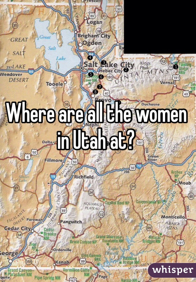 Where are all the women in Utah at?