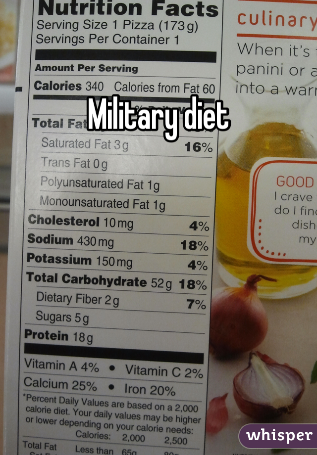 Military diet