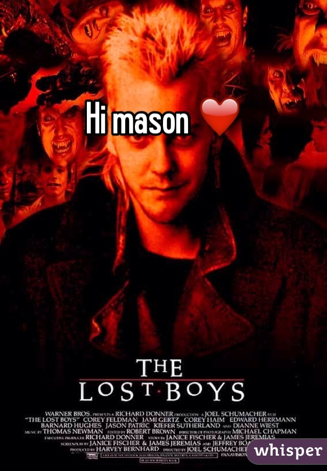 Hi mason ❤️