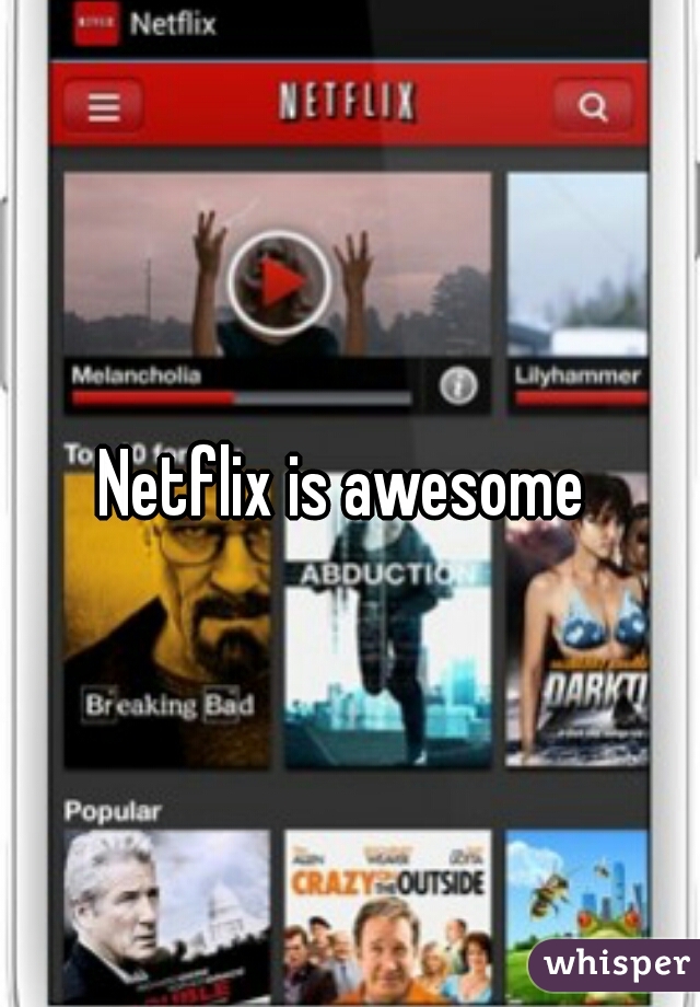 Netflix is awesome 