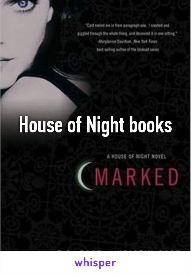 House of Night books
