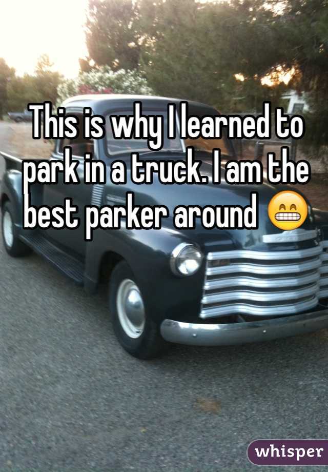 This is why I learned to park in a truck. I am the best parker around 😁