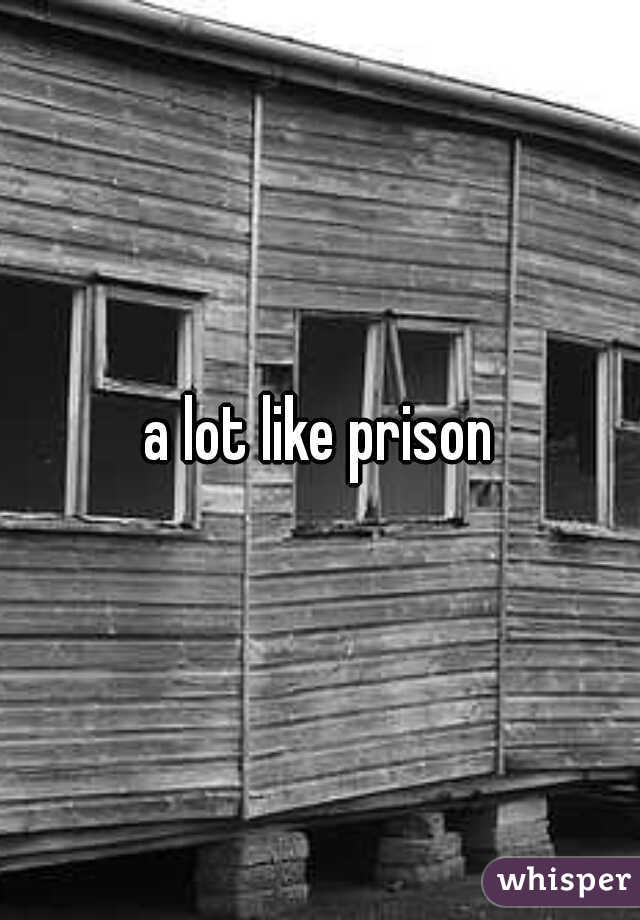 a lot like prison