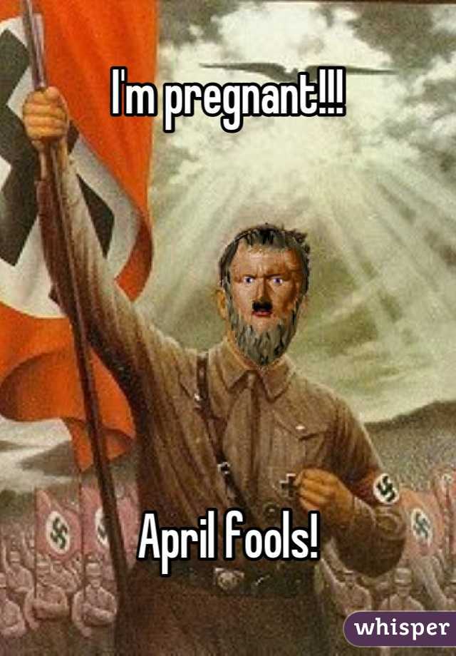 I'm pregnant!!! 






April fools!