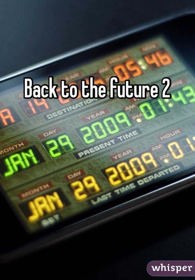 Back to the future 2