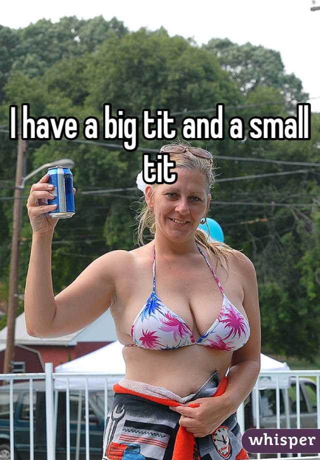 I have a big tit and a small tit
