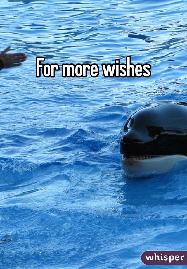 For more wishes 