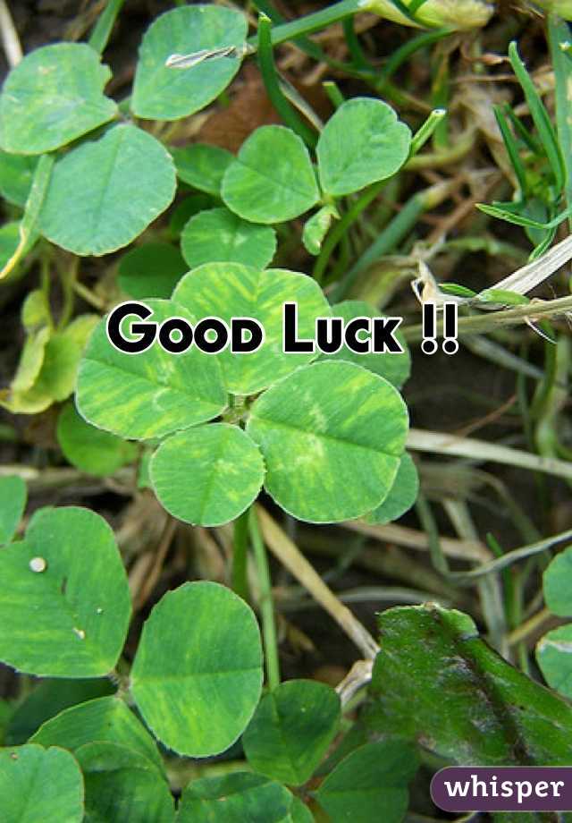 Good Luck !!