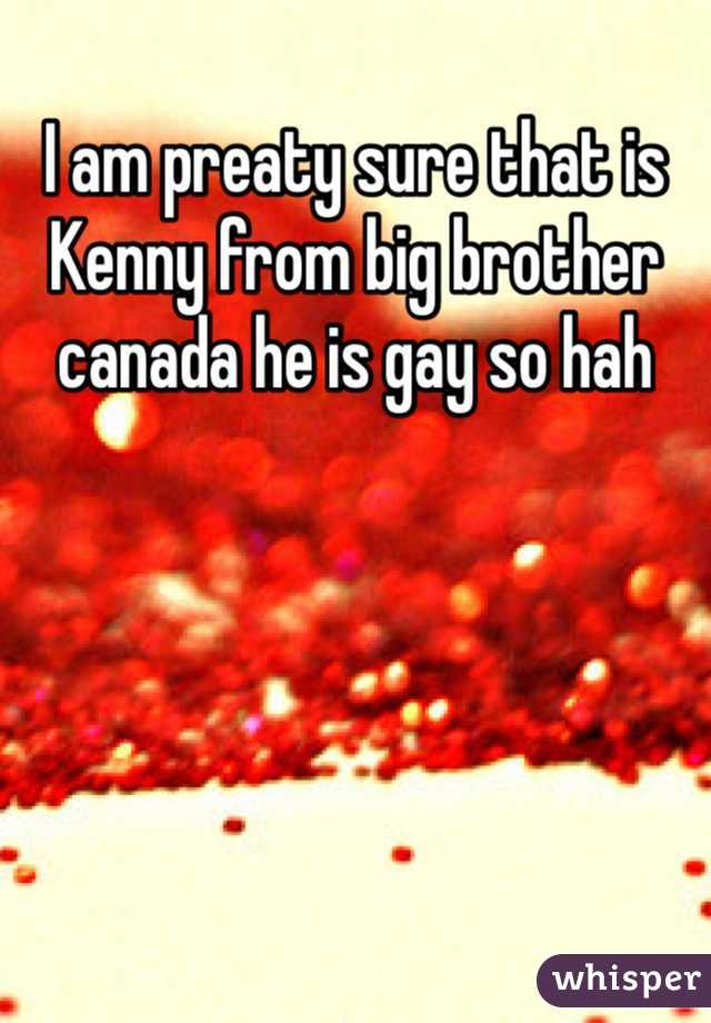 I am preaty sure that is Kenny from big brother canada he is gay so hah