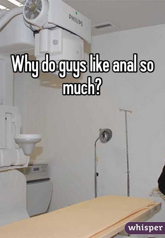 Why do guys like anal so much?