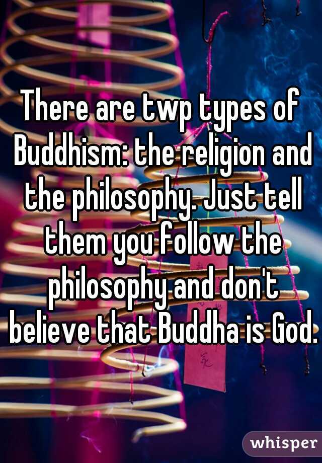 There are twp types of Buddhism: the religion and the philosophy. Just tell them you follow the philosophy and don't believe that Buddha is God.
