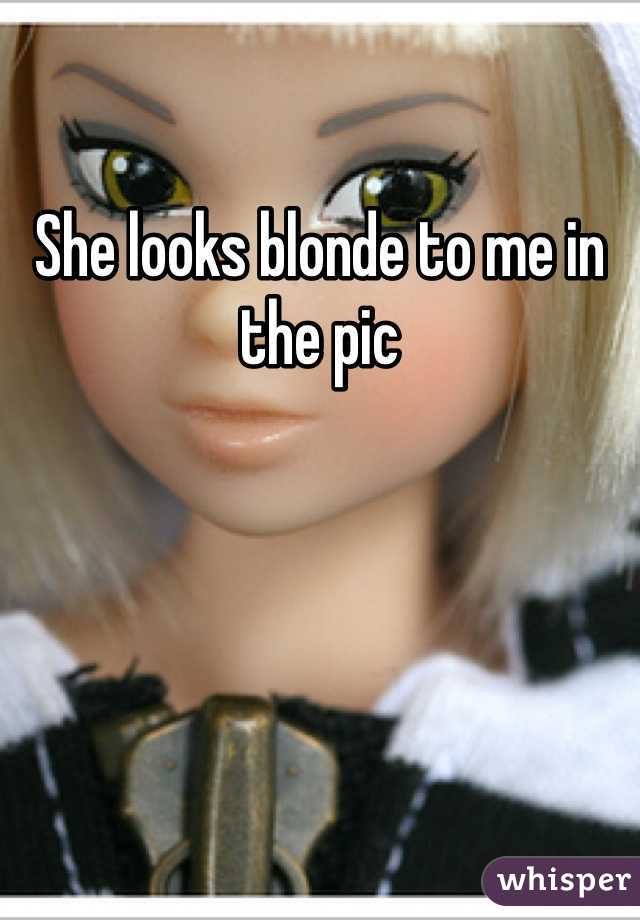 She looks blonde to me in the pic