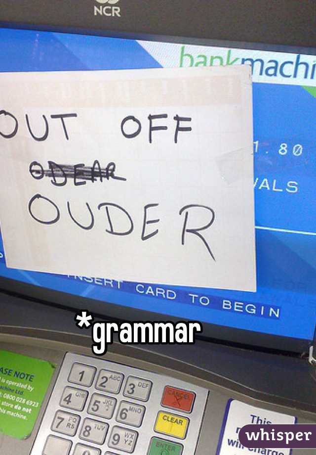 *grammar